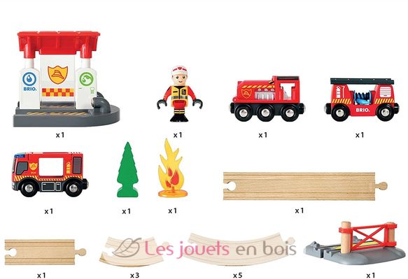 Firefighter set BR-33815 Brio 4