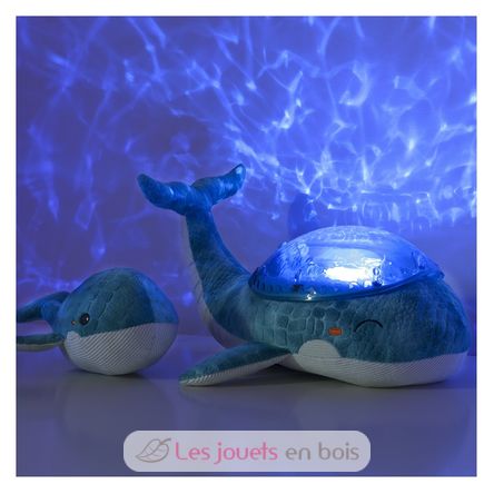 Tranquil whale family Peluche musicale à projections - Cloud b 