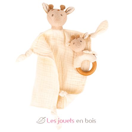 Leonie giraffe doudou and rattle EG120819 Egmont Toys 4