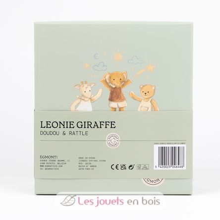 Leonie giraffe doudou and rattle EG120819 Egmont Toys 9