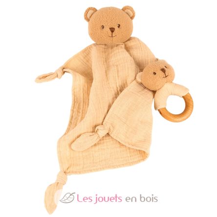 Marcel bear doudou and rattle EG120818 Egmont Toys 3