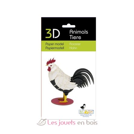3D Paper model - Rooster FRI-11731 Fridolin 2