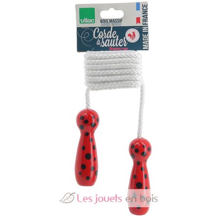 Skipping rope Ladybug red V3013 Vilac 2