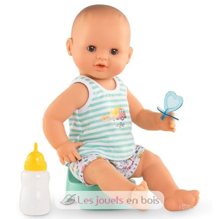Paul the peeing baby doll - Aqua CO-9000130580 Corolle 2