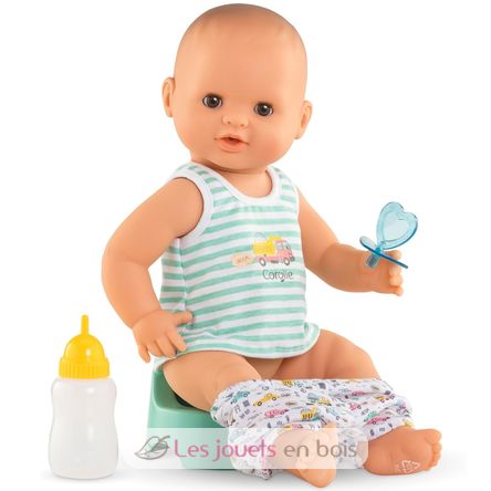 Paul the peeing baby doll - Aqua CO-9000130580 Corolle 3