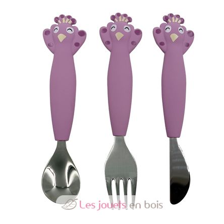 Silicone cutlery set 3-pack Mrs Peacock TX-96-465 Trixie 1