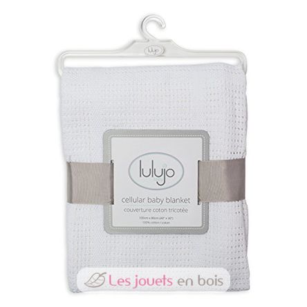 Baby blanket - White LLJ-121-010-001 Lulujo 3