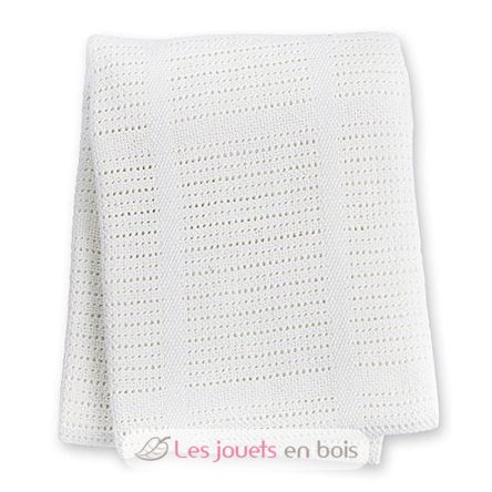 Baby blanket - White LLJ-121-010-001 Lulujo 2