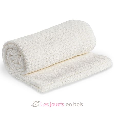 Baby blanket - White LLJ-121-010-001 Lulujo 1