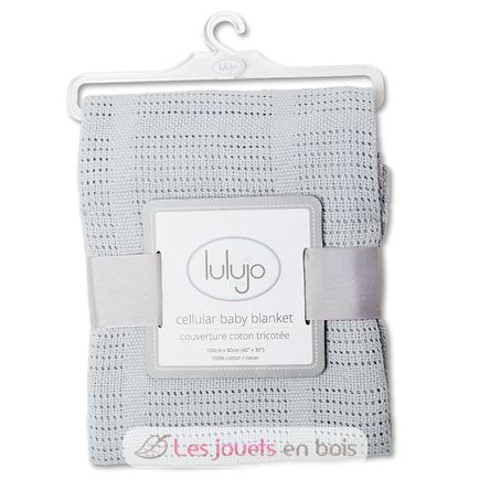 Baby blanket - grey LLJ-121-010-004 Lulujo 3