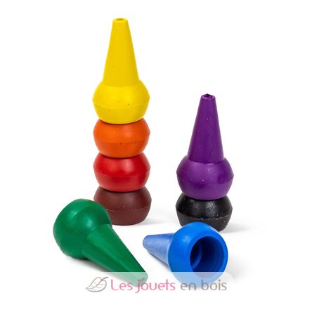 Stackable Crayons Retro Rainbow TT7-0159 Tiger Tribe 3