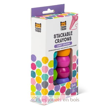 Stackable Crayons Candy Colours TT7-0162 Tiger Tribe 6