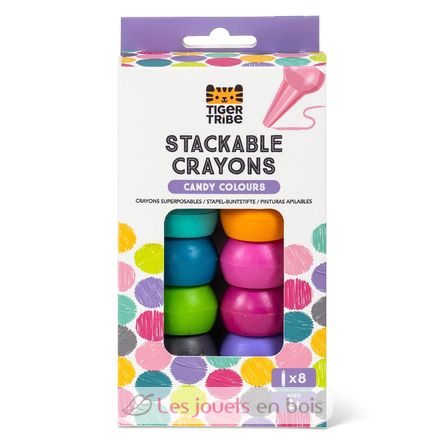 Stackable Crayons Candy Colours TT7-0162 Tiger Tribe 1