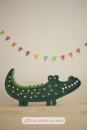 Little Lights Crocodile Lamp Papkin Green LL052-375 Little Lights 2