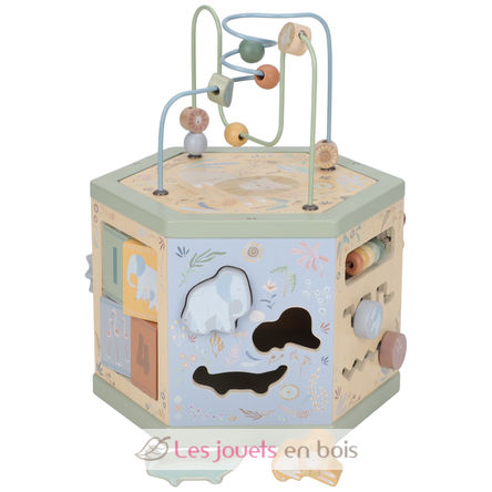 Safari Friends hexagonal activity cube LD7431 Little Dutch 1