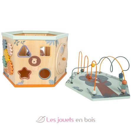 7-sided XL motor skills cube Safari LE12851 Small Foot company 9
