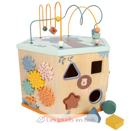7-sided XL motor skills cube Safari LE12851 Small Foot company 1