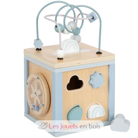 Blue motor skills cube LE12804 Small Foot company 1