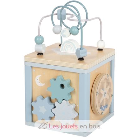 Blue motor skills cube LE12804 Small Foot company 2