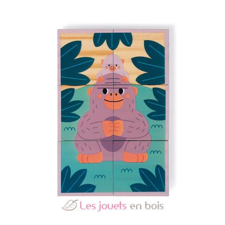 Animals wooden blocks J08622 Janod 6