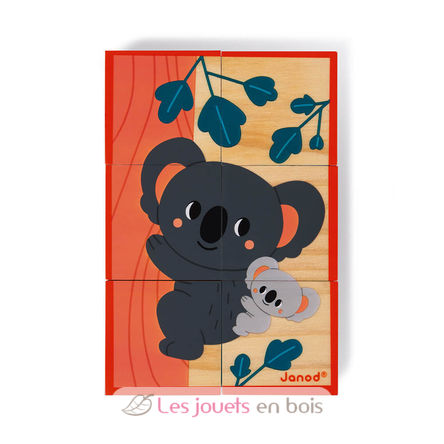 Animals wooden blocks J08622 Janod 7