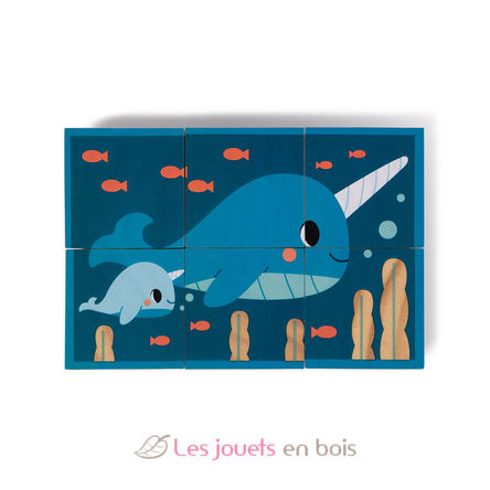 Animals wooden blocks J08622 Janod 9