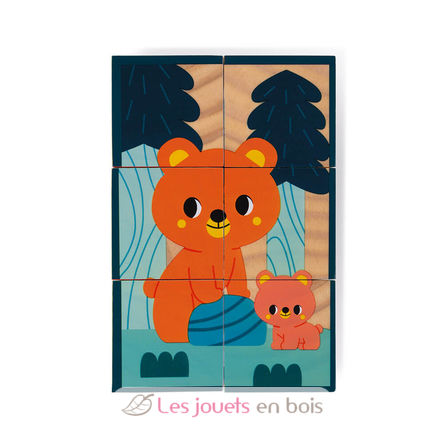 Animals wooden blocks J08622 Janod 10