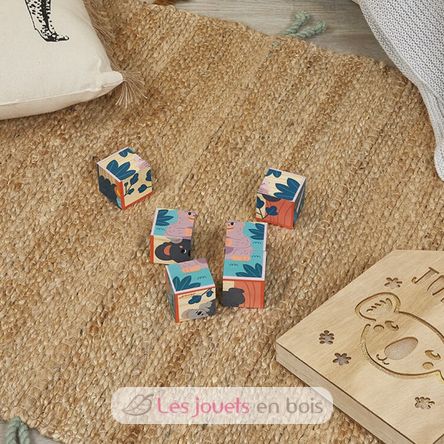 Animals wooden blocks J08622 Janod 2