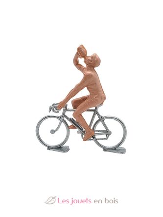 Cyclist figurine with can to paint FR- avec bidon non peint Fonderie Roger 3