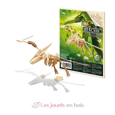 6 wooden dinosaurs to assemble BUK-D6B Buki France 6