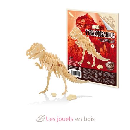 6 wooden dinosaurs to assemble BUK-D6B Buki France 4