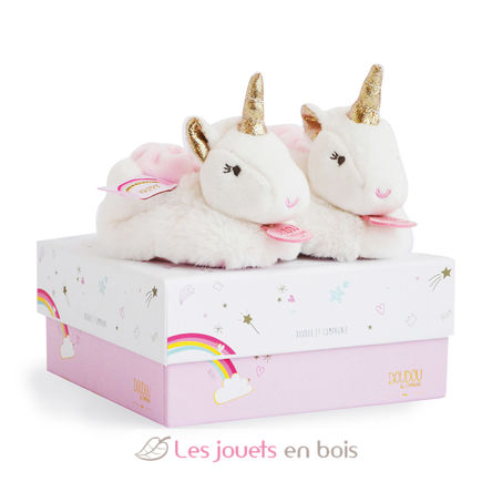Unicorn slippers 0-6 months DC3311 Doudou et Compagnie 1