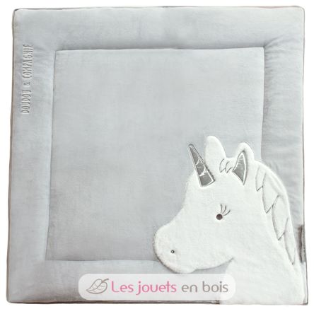 Tapidou Unicorn grey and silver DC3336 Doudou et Compagnie 1