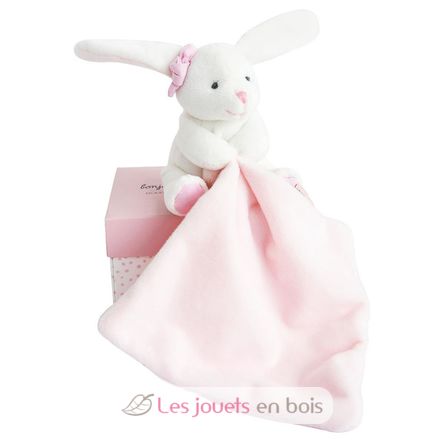 Doudou Rabbit Handkerchief pink DC3337 Doudou et Compagnie 1
