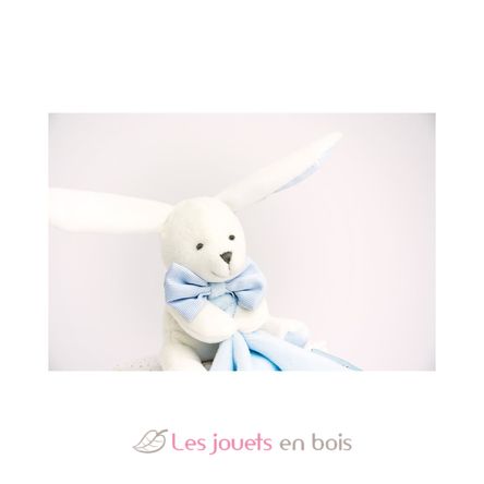 Doudou Rabbit Handkerchief blue DC3338 Doudou et Compagnie 4