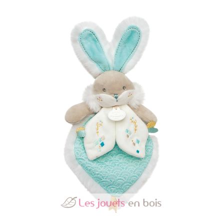 Doudou Lapin de sucre - rabbit water green DC3490 Doudou et Compagnie 1