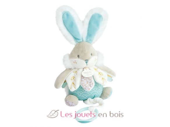 Musical box Lapin de sucre - rabbit water green DC3493 Doudou et Compagnie 2