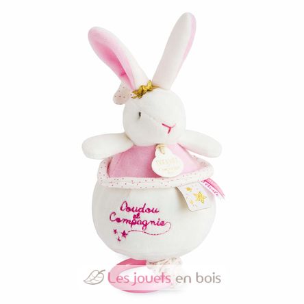 Musical box Rabbit Flowers DC3519 Doudou et Compagnie 1