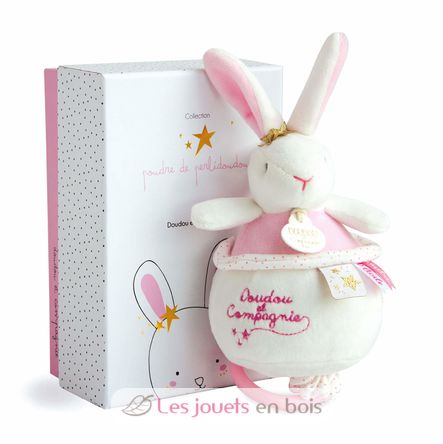 Musical box Rabbit Flowers DC3519 Doudou et Compagnie 2