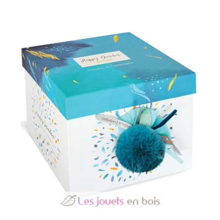 Happy Pop Rabbit Pompon blue DC3737 Doudou et Compagnie 5