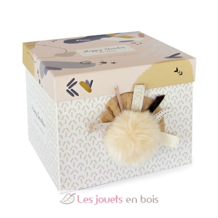 Happy Wild Rabbit Pompon Natural DC3738 Doudou et Compagnie 2