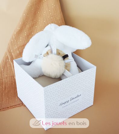 Happy Wild Rabbit Pompon Natural DC3738 Doudou et Compagnie 4