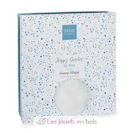 Happy Glossy Doudou Pompon White DC3742 Doudou et Compagnie 5