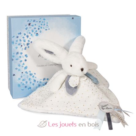 Happy Glossy Doudou Pompon White DC3742 Doudou et Compagnie 1