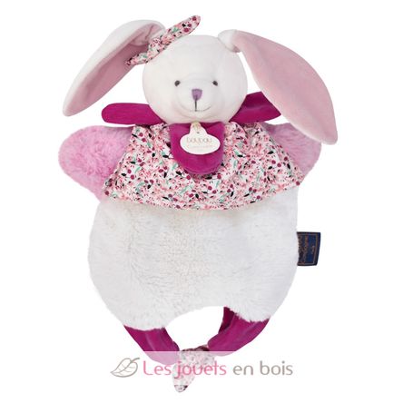 Rabbit cuddly toy and puppet DC3825 Doudou et Compagnie 1