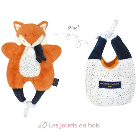 Fox cuddly toy and puppet DC3828 Doudou et Compagnie 3