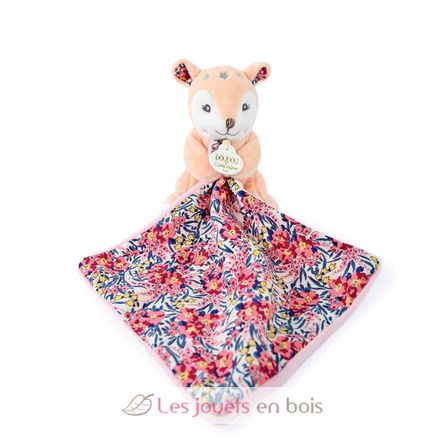 Fawn soft toy with comforter - Beige DC4017 Doudou et Compagnie 2