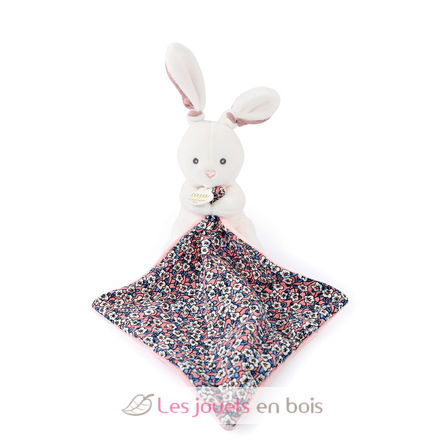 Rabbit soft toy with comforter - Pink DC4020 Doudou et Compagnie 2