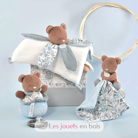 Boh'aime blue bear comforter DC4023 Doudou et Compagnie 3