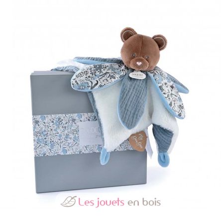 Boh'aime blue bear comforter DC4023 Doudou et Compagnie 1